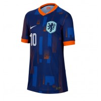 Netherlands Memphis Depay #10 Replica Away Shirt Ladies Euro 2024 Short Sleeve